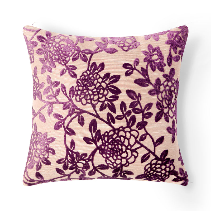 Floral Purple floral throw pillow Pillowpops – Pillow Pops