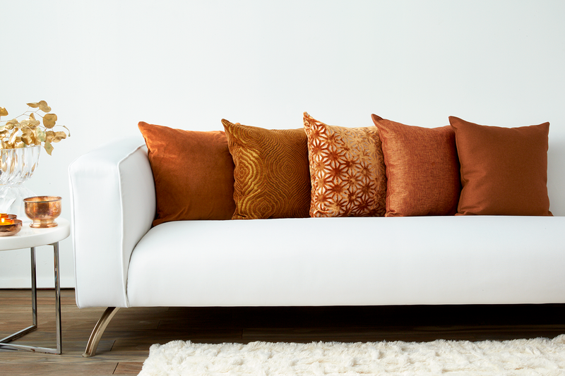 Copper colored throw pillows online